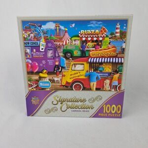 New Sealed MasterPieces Signature Collection "Carnival Treats" 1000 Pc Puzzle